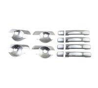 couvertures poignée porte Compatible Avec Nissan Pour Frontier Pour Navara D40 2007 2008 2009 2010 2013 Voiture Poignée Porte Modifiée Couvercle Bol Style Pâte Garniture(Handle Door Bowl)