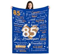 Couvertures pour 85 Ans Plaids pour Hommes Cadeaux d'anniversaire pour les Hommes de 85 Ans Papa Grand-père Oncle Frère Petit ami Mari Collègues Cousin Amis Idées de Cadeaux d'anniversaire (85-lui)