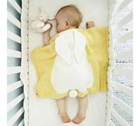 Couvertures pour enfants personnalisées en forme de lapin mignon pour nouveau-né, couverture de lit, serviette de bain, tapis de jeu