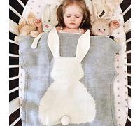 Couvertures pour enfants personnalisées en forme de lapin mignon pour nouveau-né, couverture de lit, serviette de bain, tapis de jeu