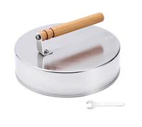Couvertures pour hamburger - Couvercle à badigeonner pour barbecue | Dôme de fusion en acier inoxydable | Accessoires de barbecue ergonomiques résistants à la chaleur | Étui rond pour cuire à la