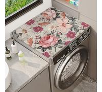 Couvertures Pour Laveuse Et SéCheuse Ethnic Style Floral Prints Tapis De Protection Pour Machine à Laver Housse Anti-PoussièRe AntidéRapant Pour RéFrigéRateur Et Micro-Ondes (Color 4,60x90 cm)