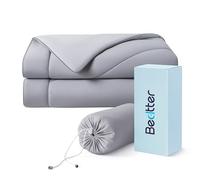 Couvertures rafraîchissantes, 100% Rayonne dérivée de Bambou, Absorbent la Chaleur du Corps pour Rester au Frais Pendant la Nuit Chaude, Couverture légère Ultra fraîche (Gris, Grand lit (Norme