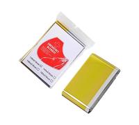 Couvertures spatiales de survie | Fournitures d'extérieur en aluminium réfléchissant, 130 x 215 cm - Couverture thermique en aluminium - Pour camping, randonnée, voyage, escalade, hiver, temps froid