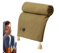 Couvertures thermiques pour femme - Châle thermique lavable | Couverture thermique portable | Poncho électrique chauffant pour utilisation en voyage, camping, maison ou bureau | Confort maximal sûr et