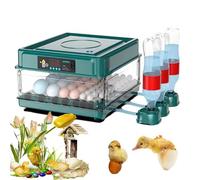 Couveuse À Oeufs 48 Œufs,Incubateur Oeuf Automatique Avec Température Et Rotation Automatique Des Œufs, Plateau À Œufs Réglable, Incubateur Avec Bougie À Œufs, Pour Faire Couver Des Poules,Des Pigeons