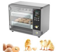 Couveuse à œufs entièrement automatique, capacité de 24 œufs avec retourneur automatique et contrôle de l'humidité, thermostat numérique pour poulets, canards, cailles et autres o Single Power Supply