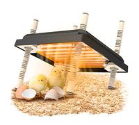 couveuse Automatique,10 * 10in Plaque chauffante Poussin,Lampe chauffante Poussin,Plaque chauffante pour nid de Poulets,Chauffe-couveuse Réglable en Hauteur Convient pour Jusqu'à 15 Poussins