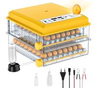 Couveuse Oeuf Automatique 16 à 120 Oeufs, Couveuse Oeuf Poule avec 5 Modes d'incubation Automatiques, Retournement Automatique des Œufs, Humidification Automatique, Contrôle de Température (120 Oeuf)