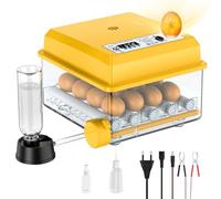Couveuse Oeuf Automatique 16 à 120 Oeufs, Couveuse Oeuf Poule avec 5 Modes d'incubation Automatiques, Retournement Automatique des Œufs, Humidification Automatique, Contrôle de Température (16 Oeuf)