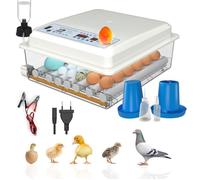 Couveuse oeuf automatique, 24 à 36 œufs, humidification par retournement, pic à œufs,Mesure l'humidité 4 modes : poules/canards/oies