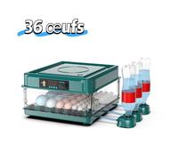 Couveuse Oeuf Automatique 36 œufs - Couveuse Incubateur - Avec contrôle la température et fonction remplissage automatique d'eau