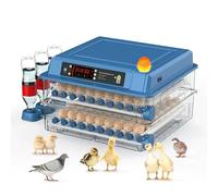 Couveuse Oeuf Automatique, Incubateur Automatique, 15 Œufs, Couveuse avec Contrôle Intelligent de Température et Humidité, Double Alimentation, pour Poules,Cailles, Canards, Usage Domestique (15 Oeuf)