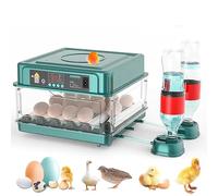 Couveuse Oeuf Automatique, Incubateur Oeuf Automatique 24-36 Oeufs, avec Retournement Automatique des Oeufs et Ajout D'eau, Contrôle de la Température, pour Oeufs de Poule, Caille, Canard (24 Oeufs)