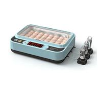 Couveuse Oeuf, Plateau à Œufs Réglable, Retournement Automatique des Œufs et Bougeoir D'œufs Intégré for Œufs de Poulet, de Canard, de Caille et D'oie(36 eggs)