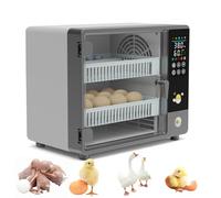 Couveuse œuf Automatique, Couveuse Automatique avec Retournement | Contrôle de Température et Plateau Réglable, Double Alimentation Incubateur pour œufs de Poule, Caille, Canard