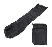 Couvoir chauffage avec sac de rangement Couvoi-parole extérieur résistant à la poussière résistante à la poussière Résistante noire aux ventilateurs (226 * 85 * 48cm)