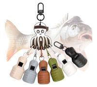Couvoirs à Crochet de pêche - 1,85 x 2,48 Pouces Clip de Protection de gabarit de Squid pour la sécurité du Tournoi, Rangement Facile avec Fonction étanche, d'appât pour de la pêche à l