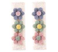 Couvoirs de ceinture de sécurité 2PCS, fleurs couvre-ceinture mignonne douce et moelleuse à usage multi-usages largement en forme plate-forme siège voiture pour femmes pour femmes.