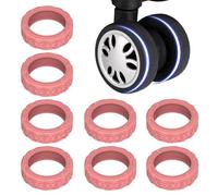 Couvoirs de protection de vélo à bagages, couverture universelle pour roues à bagages, 8 pièces, couverture pour les roues à bagages à main enveloppe de protection des roues, sans bruit, la protection