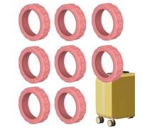 Couvoirs de protection des roues à bagages - Kits de roue de validité de voyage, 8 Couvre-lourds de valise silencieux | Manches de roue de voyage en silicone de haute qualité pour les sacs, les va