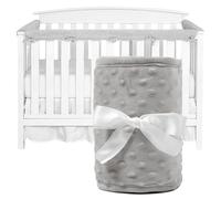 Couvoirs de rail de berceau 1pc pour la dentition, bord du berceau protecteur bord Borders en peluche respirant doux, protection pour bébés contre la mastication et les rayures.