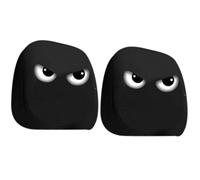 Couvrages d'appui-tête auto - Big Eyes Design 2 Pack pour les conducteurs et les passagers, décoration intérieure amusante avec fonction de protection, accessoire de siège d'auto pour voyages sur