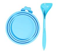 Couvrages De Nourriture Pour Animaux De Compagnie - Couvertures De Nourriture En Silicone Avec Cuillère Mignonne, Boîtes À Cuillère, Couverture En Silicone Couleurs Assorties BPA Gratuitement | Tops É