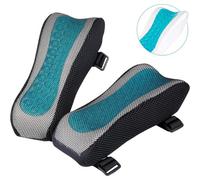 Couvre Accoudoirs Pour Chaise De Bureau - Mousse Pour Reposer Les Coudes Avec Forme Ergonomique - Coussin À Memoire De Forme Pour Repose Bras De Chaises De Bureau, Chaise Gaming ? Set De 2