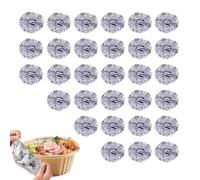 Couvre-Aliments En Feuille D'Aluminium,Réutilisables Et Lavables - Couvercles Alimentaires En Aluminium - Pour Maison, Cuisine, BBQ, Restaurant, Camping, Hôtel, Dortoir, Appartement, Fête