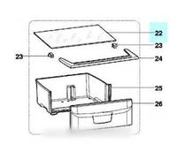 Couvre bac à légumes - INDESIT - TA3FR TA2UK - Accessoire pour réfrigérateur et réfrigérateur-congélateur