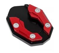 Couvre-béquille d'extension Pied béquille latérale de pour Moto(Rouge)