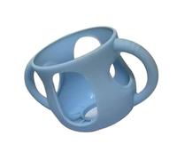 Couvre-biberon En Silicone Pour Biberons Nouveau-nés, 120ml Housse En Silicone Avec Poignée - Anti-chute Et Antichoc, Légère Et Portable, Housse Isolante En Verre Pour Une Alimentation Facile (Bleu)