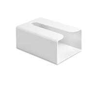 Couvre-boîte à mouchoirs Kleenex Distributeur de Porte-Serviettes Facial Mural Auto-adhésif Couvre-boîte à mouchoirs carré(White)