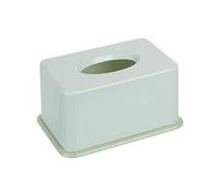 Couvre-boîte à mouchoirs Kleenex Porte-mouchoirs rectangulaire avec Poussoir inférieur en Plastique Couvre-boîte à mouchoirs carré(Green)