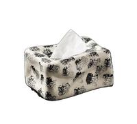 Couvre-boîte à mouchoirs Kleenex Support rectangulaire en céramique à Motif tacheté Noir et Blanc Couvre-boîte à mouchoirs carré