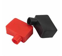 COUVRE-BORNE BATTERIE, COUVERCLE DE PROTECTION FLEXIBLE ROUGE ET NOIR