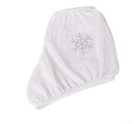 Couvre-bottes de patins à glace en microfibre épaisse pour patins artistiques et de hockey, bandages de protection contre les rayures et protections de chaussures, accessoires de sports d'hiver (L)