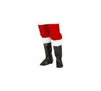 Couvre-Bottes de Père-Noël - WIDMANN - Accessoire Déguisement - Adulte - Rouge et blanc