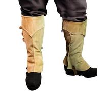 Couvre-bottes médiévales - Flanelle, guêtre de chevalier, couvre-bottes steampunk Renaissance | Accessoire de costume de cosplay, jambières réglables pour adultes et adolescents