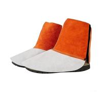 Couvre-Bottes Soudage Ajustables Taille Unique Couvre-Bottes | de vachette épais, résistance chaleur , protection étincelles, usage soudure intense