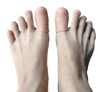 Couvre-Bouchons En Gel Pour Orteils Incarnés,2 Paires,Prévention Des Ampoules De Cors,Séparateurs De Marteau,Soins Des Pieds,Protection Des Instituts Oto - Type Size 5.6x2cm Skin