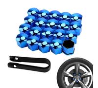 Couvre-boulon d'écrou de roue, capuchons d'écrou pneumatique - Couvertures pour écrous de boulon de roue, Bouchon à vis pour pneus de 20 pièces avec outil de retrait, couvercles pour écrous de pneu de