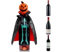 Couvre-Bouteilles De Vin Décor Table Dîner Halloween | Housse Pour Bouteille De Champagne Festive Pour Locataires, Hôtes, Décorateurs, Collectionneurs, Soirées Dégustation, Nuits