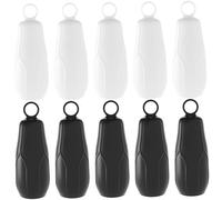 Couvre-bouteilles pour voyager 10 pièces couvre-bouteilles en silicone manchons élastiques anti-fuite avec trou de transport protecteur de voyage pour articles toilette et essentiels