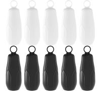 Couvre-bouteilles pour voyager 10PCS Couvre-bouteilles en silicone Manchons élastiques pour l'étanchéité avec trou pour bagage à main pour housse de voyage..