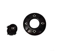 Couvre-bouton de commutateur de volume pour BMW pour MINI pour Cooper 2014-2021 F54/F55/F56/F57/F60 pour Clubman pour Countryman - Plastique noir non autocollant (A)