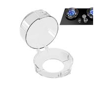 Couvre-bouton de cuisinière,Couvercle de bouton de four,Couvertures de protection pour bloc de four - Verrouillage du four Protection de sécurité pour Protection claire de la vue de