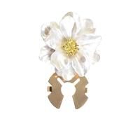 Couvre-boutons, boutons de manchette à base dorée, accent de bijoux en forme de fleur, pour métallique, accessoires de pour femmes avec fonction scintillante décorative, fonction d'emb