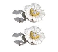 Couvre-boutons de chemise - Élégant pétale de , épingles de manchette sans perçage, bijoux réutilisables à installer rapidement, fermeture de chemisier, robe, chemise, fournitures d'événement